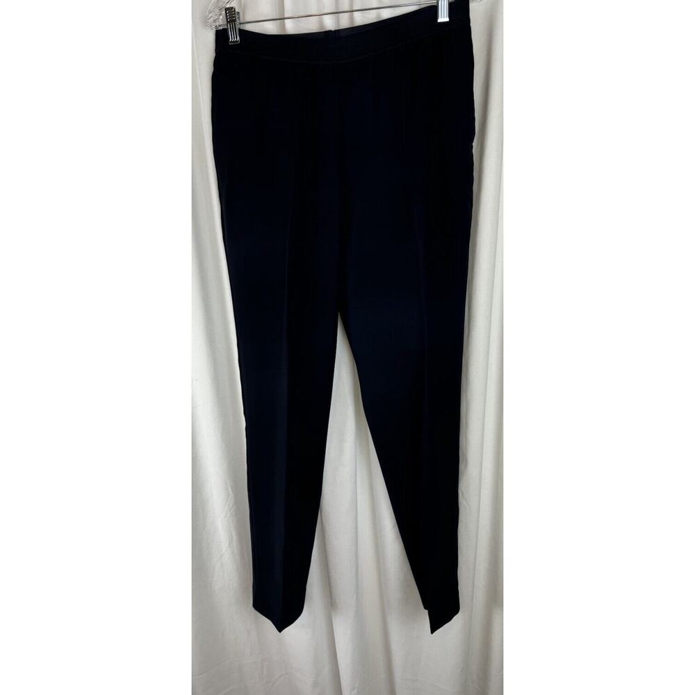 Ann Taylor Elastic Waist Dress Trousers Navy Blue 8 Professional 55-05 - Picture 12 of 16
